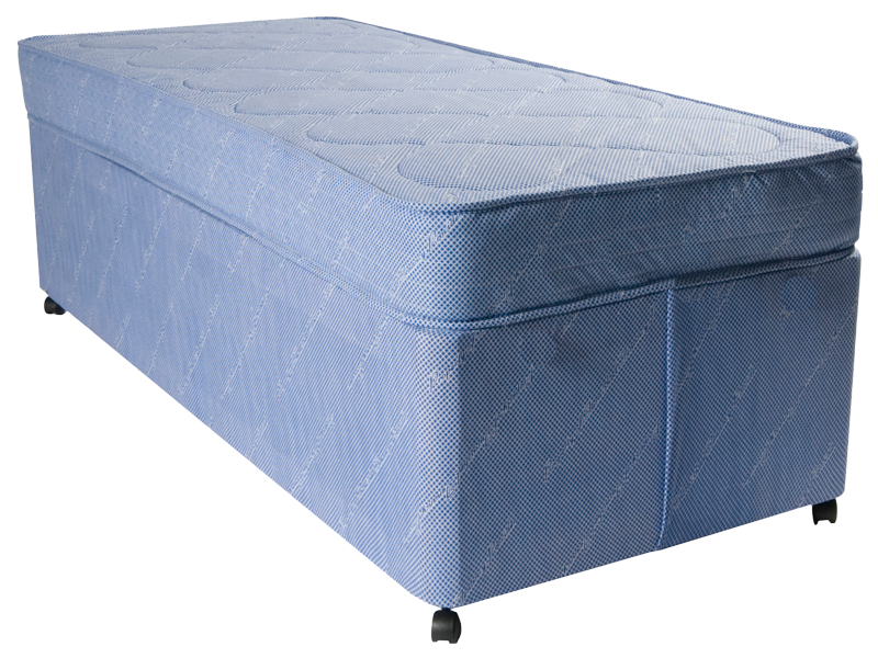 Single divan bed with mattress