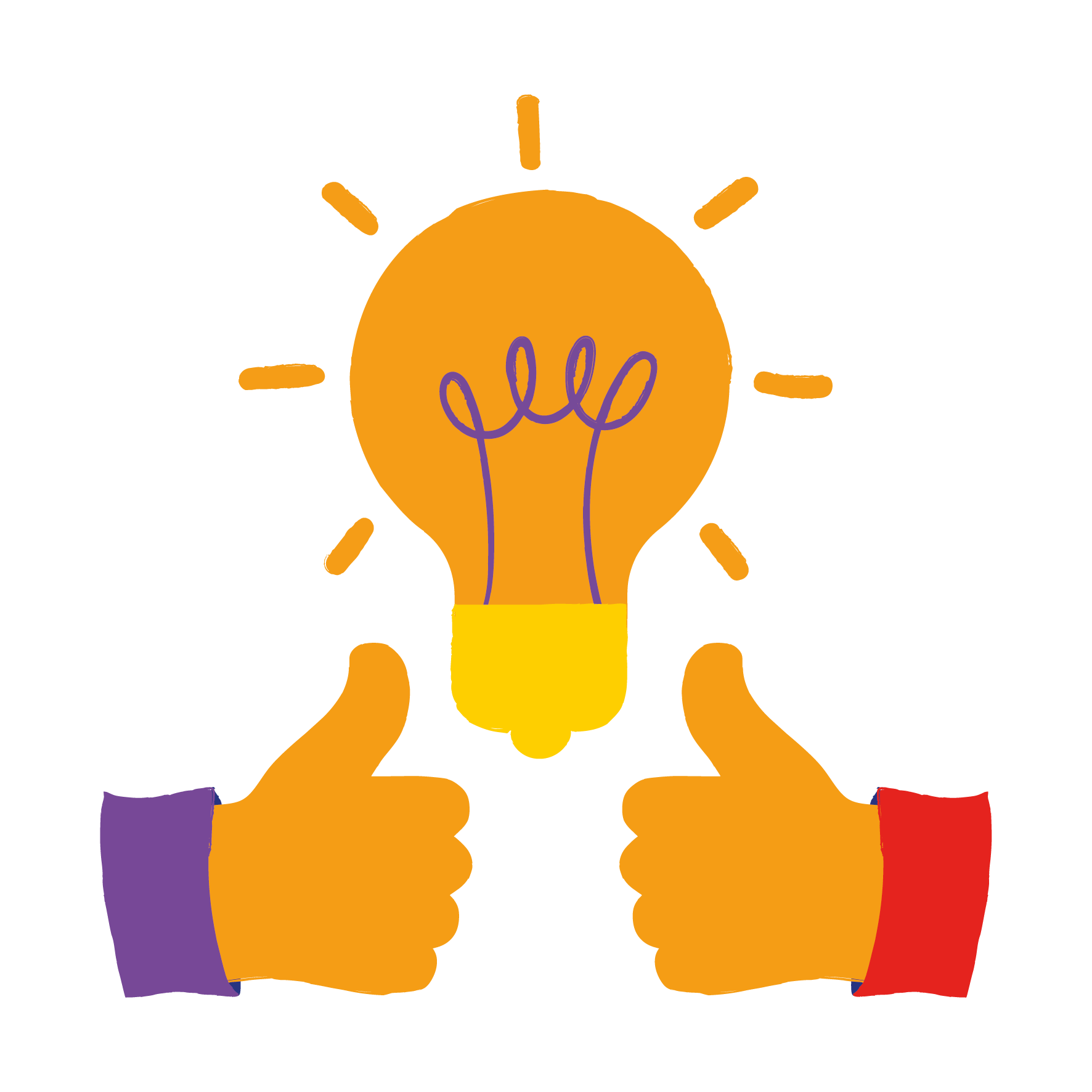 Light Bulb Thumbs Up
