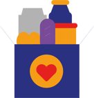 Food items in a box